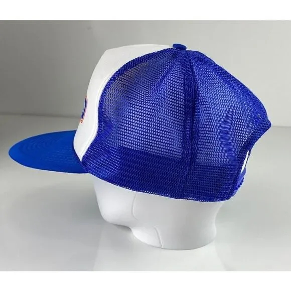 Vintage Otto Food Farm Snapback Trucker Hat Cap Adult Adjustable Blue White - Picture 3 of 6